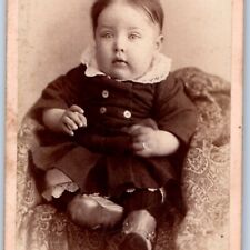 c1870s Eau Claire, Wis. Very Big Baby CDV Fat, Obese Photo Card F. Bonell WI H35 picture
