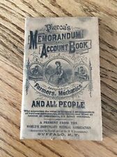 1921-22 Pierce’s Memorandum & Account Book For Farmers & Mechanics Medicine picture