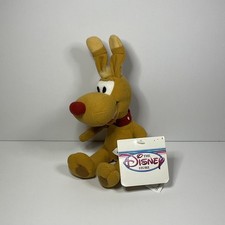 Vintage Disney Store Brain Bean Bag Plush Inspector Gadget Dog 90s Toy NWT picture