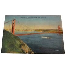 Vintage 1939 Postcard Golden Gate Bridge Golden Gate International Exposition picture
