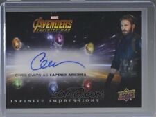2012 Marvel Avengers Infinity War Chris Evans as Captain America On Card Auto picture