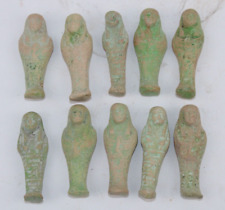 COLLECTION OF 10 RARE ANCIENT EGYPTIAN PHARAONIC ANTIQUE Ushabti Shabti Statues picture
