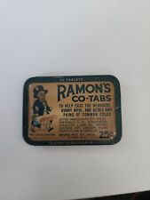 2 Ramon's Tabs Aspirin Caffeine  Vintage flat 24 pill and round 40 pills unused  picture