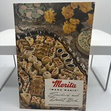 VINTAGE 1956-MERITA MENU MAGIC-SANDWHICH & DESSERT BOOK-MERITA BREAD ADVERTISING picture