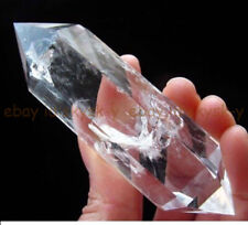 50-100mm Natural Clear Quartz Rocks Crystal Wand Double Point Pound Healing picture