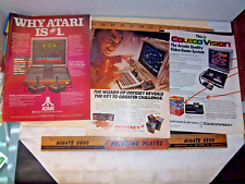 ATARI Coleco Vision Odyssey VIDEO  GAME COMPUTER SYSTEM VINTAGE PRINT ADS 8.5x11 picture