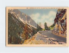 Postcard Approach to Top of Sylvan Pass Yellowstone National Park USA picture