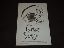 1961 THE CURIOUS SAVAGE PROGRAM - PASCACK VALLEY HIGH SCHOOL - NJ - J 7470 picture