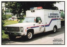 HOPKINSVILLE POLICE DEPT EVIDENCE TECH UNIT VEHICLE SANNCO CARD 1993 KY KENTUCKY picture