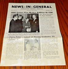 Rare September 1951 Charleston, WV General Hospital-Newsletter picture