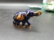 Vintage Limoges Cobalt Miniature Elephant 3