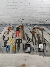 Lot Of Various Vintage Tools-hammers, Scissors, Snippers, Pry Bar, Etc. picture