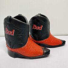 1991 Bud Kool Buddies Drink Holders Budweiser Pair of Cowboy Boots (2) picture