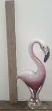 Dynasty Gallery Large Flamingo Glass Art Pink 11” picture