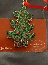 St. Nicolas square CHRISTMAS TREE GIFT CARD HOLDER And  HOLIDAY ORNAMENT picture