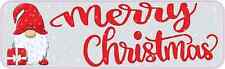 10in x 3in Gnome Merry Christmas Magnet Car Truck Vehicle Magnetic Sign picture
