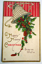 Postcard A Merry Christmas So Say We All of Us 1920 US Sellersville PA 2499 picture