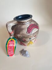 Vintage Fairway Indian Symbols Souvenir Vase Japan Original Tag picture