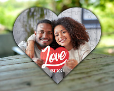 Custom Photo Or Message Heart Puzzle Gift picture