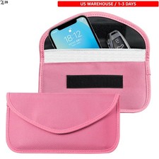 2-Pack Pink Faraday Key Fob & Cell Phone Protectors with Strong Signal Shielding picture