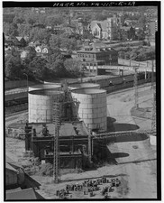 Boiler Feedwater Chemical Reaction Tanks Industrial Plant 1930s Aerial View picture