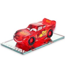 Disney Cars Lightning McQueen glass figurine, by Arribas , Disneyland Paris NEW picture