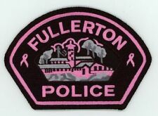 CALIFORNIA CA FULLERTON POLICE PINK CANCER AWARENESS NICE PATCH SHERIFF  picture