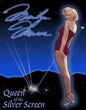 Metal Sign Movie Legend Marilyn Monroe Queen of the Silver Screen NEW picture