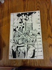 Original Artwork Comic Cover Compu-M.E.C.H. Ink Issue #28 By Theodore Riddle picture