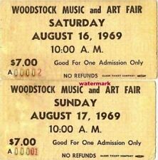  Rare Vintage Woodstock Concert Tickets August 16,1969 PRINT PHOTO ALL SIZES picture
