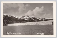Taku Glacier Alaska Real Photo Juneau Ordway 1929 Unposted Postcard picture