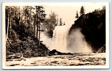 View Of Snoqualmie Falls Washington WA RPPC Real Photo Vintage Postcard picture