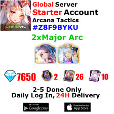 [Global][INST] Arcana Tactics Starter Account 2xMajor Arcana 7650+Jewels #Z8 picture