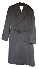 Regulation Army Wool Overcoat, WW2 Vintage Long Coat Jacket (Men Sz. 36R) picture