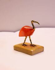 Red Ibis Thoth statue made from Brass, Egyptian Ibis bird, God Thoth Ibis form picture
