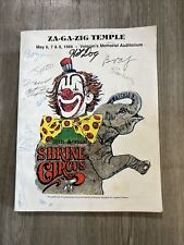 Za-Ga-Zig Temple 38th Annual Shrine Circus Program 1988 SIGNED picture