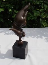 Modern Style Statue Sculpture Damsel Naked Sexy Bronze picture