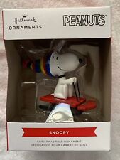 Hallmark 2021 Peanuts SNOOPY ON Red SLED 3in Christmas Tree Ornament New picture