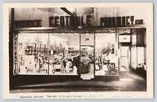Postcard RPPC Photo Canada Quebec Pharmacy Central Exterior Window View Vintage picture