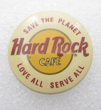 Vintage Save the Planet Hard Rock Cafe Button Pin (C724) picture