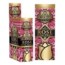 Billionaire Herbal Rose Petal Wrap Organic Rolling Paper 50 Wraps Full BOX picture