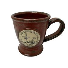 Sunset Hill Stoneware Coffee Mug Cup Brown Cross Kids Across America picture