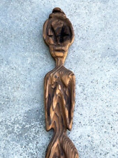 Vtg 60's Witco Tiki Wood Wall Art Female Figure Sculpture Plaque Carving 40 3/4