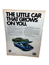 1971 Chevy Vega Little Car That Grows On You Original Print Ad vintage picture