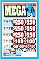 NEW pull tickets **OVERSTOCK - LIQUIDATION** MEGA 7'S - Instant Tabs picture
