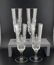 Gorham Crystal King Edward Champagne Flute Glasses Set of 4 picture