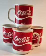 4 Vintage 60's Coca-Cola 12 oz Coffee Mugs New in Box picture