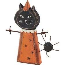 Primitives by Kathy Halloween Black Cat Chunky Sitter Rustic Home Decor Fall picture
