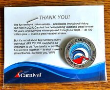 Carnival Cruise Lines VIFP Club 2024 Vista Ship Platinum Level Logo Lapel Pin picture