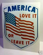 America Love it or Leave it Vintage Style Decal / Vinyl Sticker picture